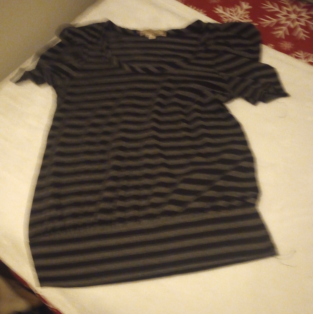Striped Black and Gray Top by degree